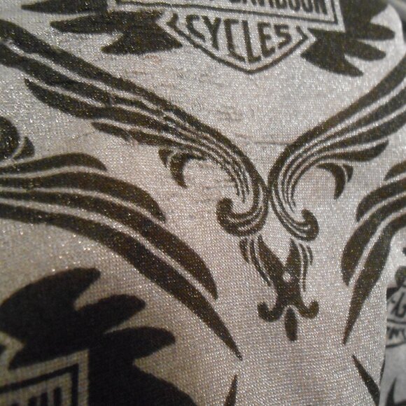 **SALE** Harley-Davidson Semi-Sheer Long Sleeve Top - Picture 9 of 10